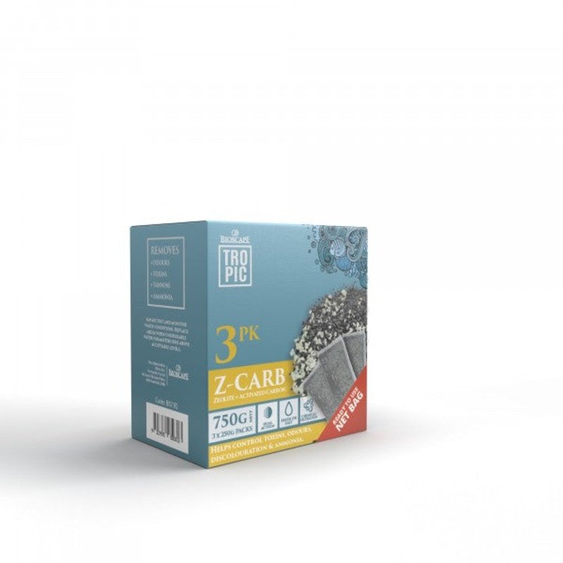 Premium Bioscape Zeo/Carbon Pouches for Aquarium & Fish Tank - Natural Water Filtration, Odor & Toxin Removal - Perfect for Freshwater & Saltwater Tanks, Terrariums, and Aquatic Habitats