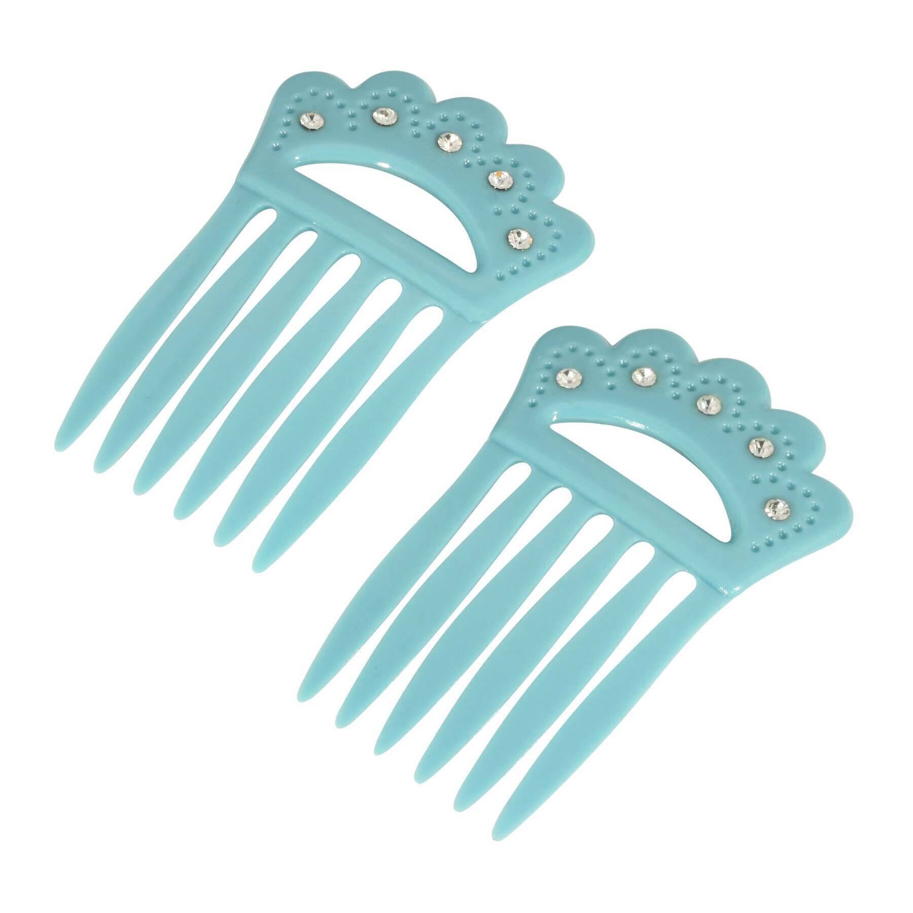 Vintage 1928 Jewelry Classic Double Hair Comb Pins - Elegant Bridal Hair Accessories for Weddings, Proms & Special Occasions