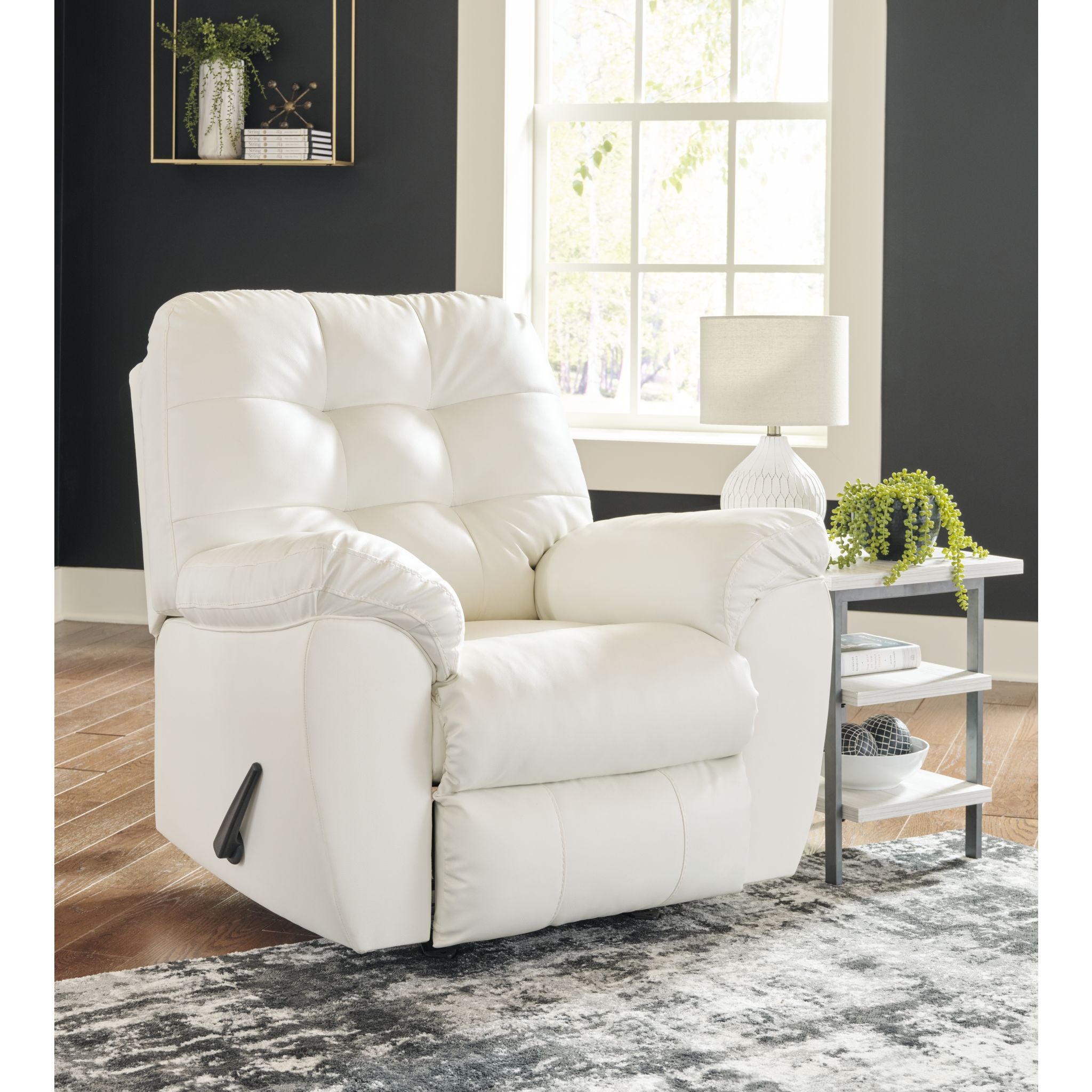 Donlen Rocker Recliner Chair - Comfortable Swivel Glider Reclining Lounge Chair with Padded Cushions - Perfect for Living Room, Nursery, or Bedroom Relaxation