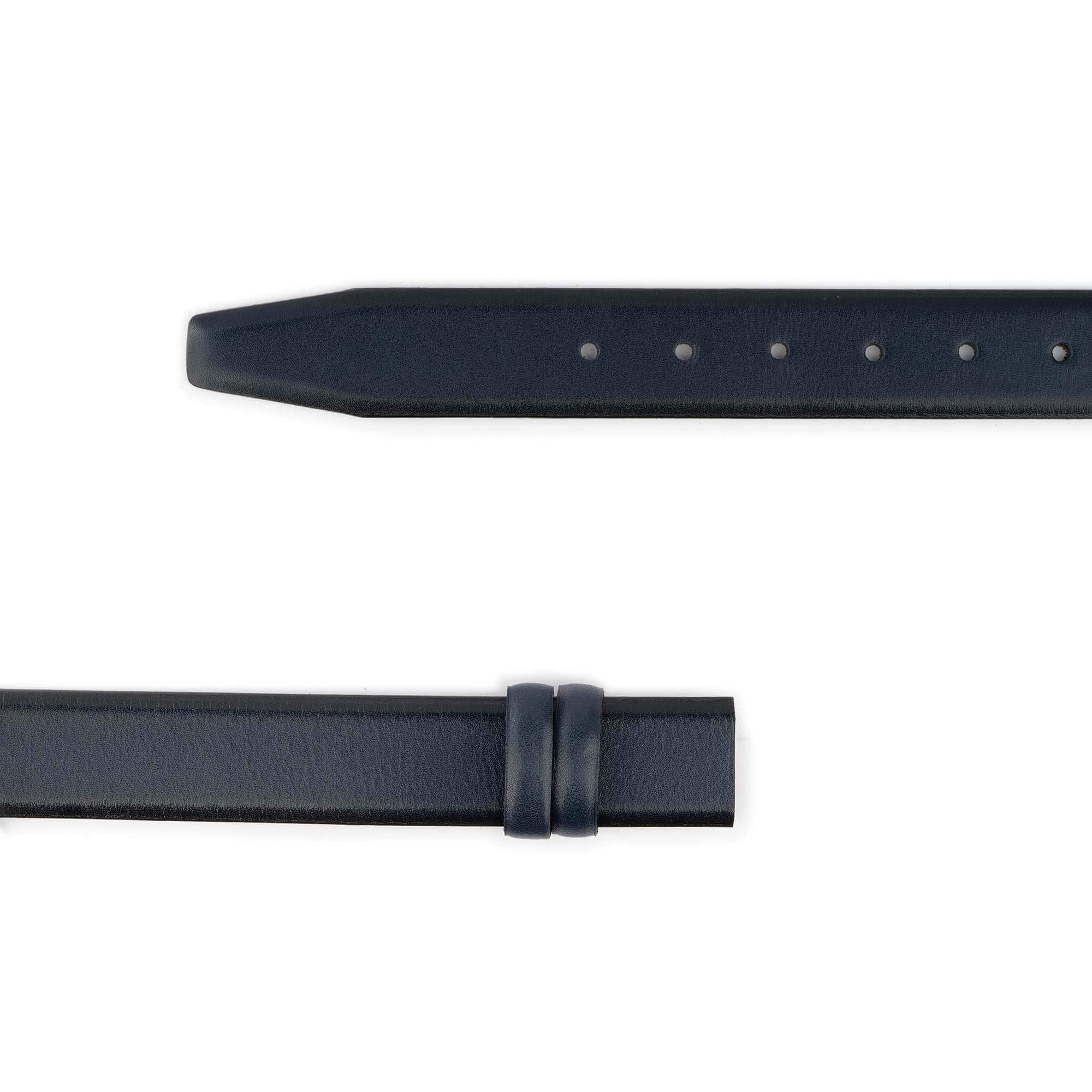 Genuine Leather Navy Blue Replacement Belt Strap for Ferragamo Buckles - Classic Dress Belt for Men & Women, Perfect for Office, Formal Events & Everyday Wear