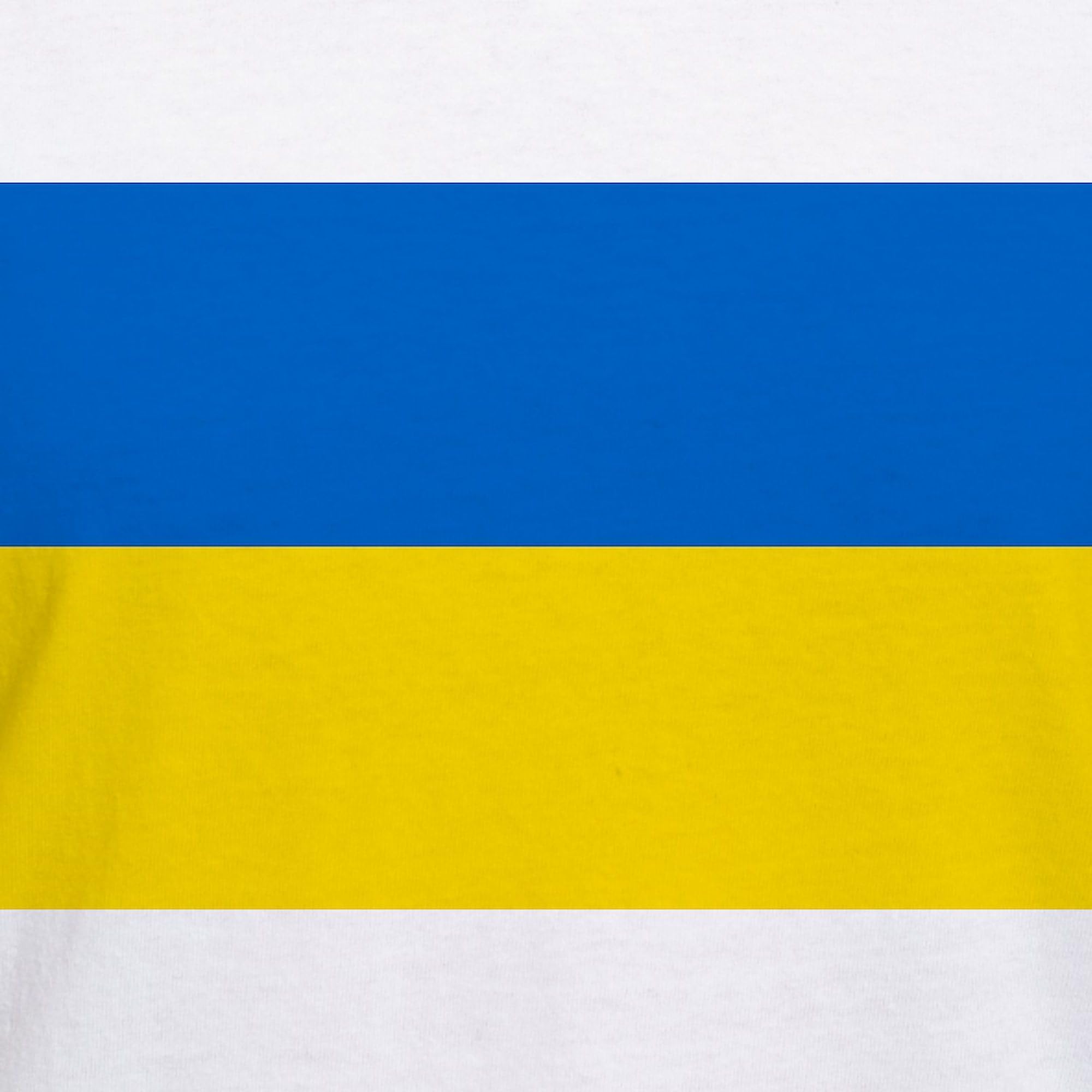 Ukraine Flag Women's Cotton V-Neck T-Shirt | Patriotic Ukrainian Apparel for Support & Solidarity | Perfect for Protests, Fundraisers & Showing Support