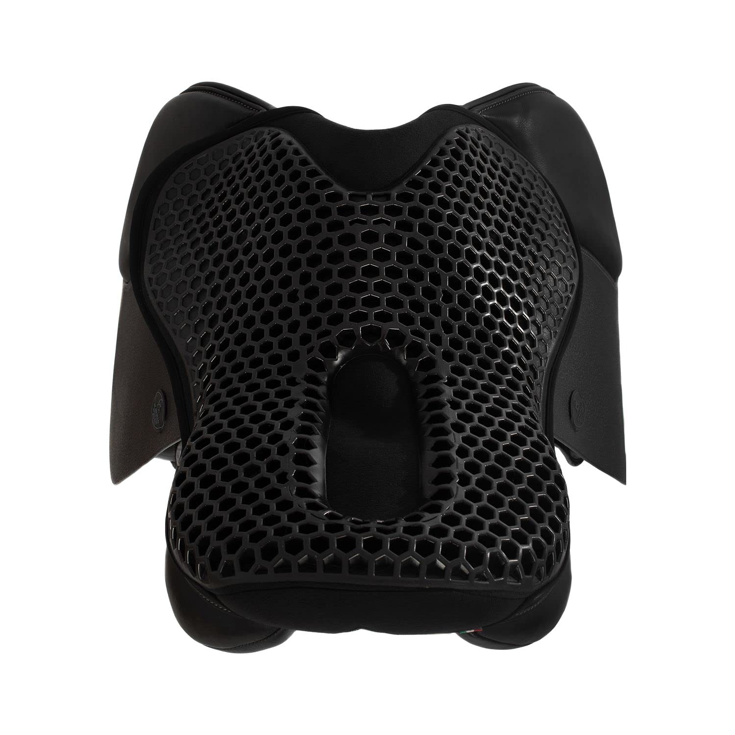 Acavallo Gel Seat Saver - 20mm Thick Orthopedic Memory Foam Cushion for Coccyx Pain Relief - Large Black Horse Riding Saddle Pad - Perfect for Equestrian, Cycling & Office Chairs