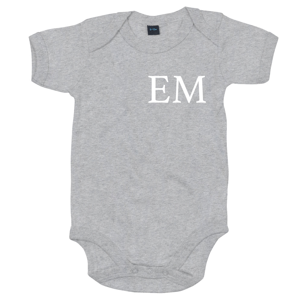 Personalized Baby Vest with Initials - Classic Cotton MRK X Design for Newborns & Infants - Perfect for Baby Showers, Birthdays & Photo Shoots