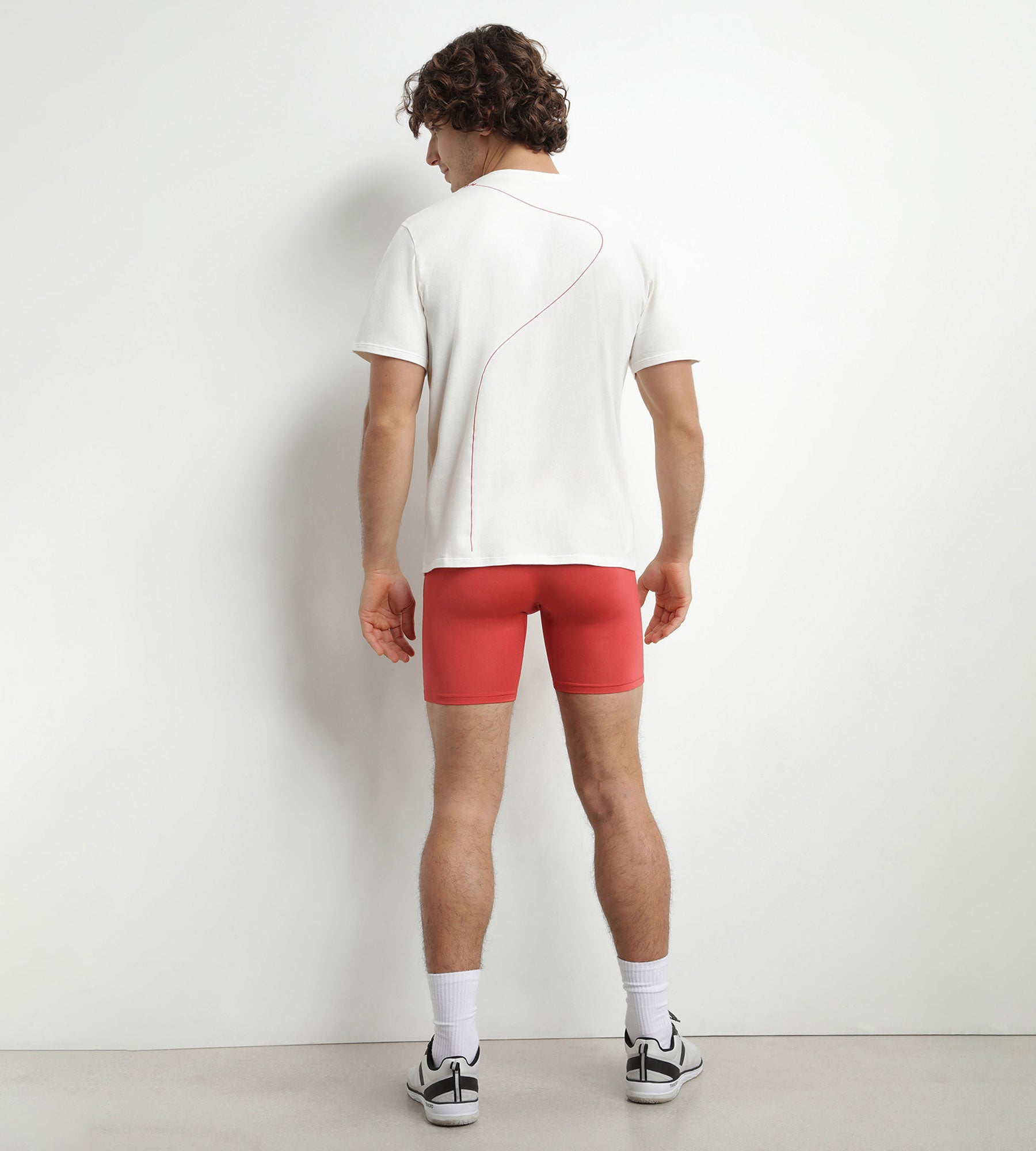 Men's Thermoregulating Sport T-Shirt - Red Jersey Fabric for Active Wear & Workouts | Gym, Running & Outdoor Activities