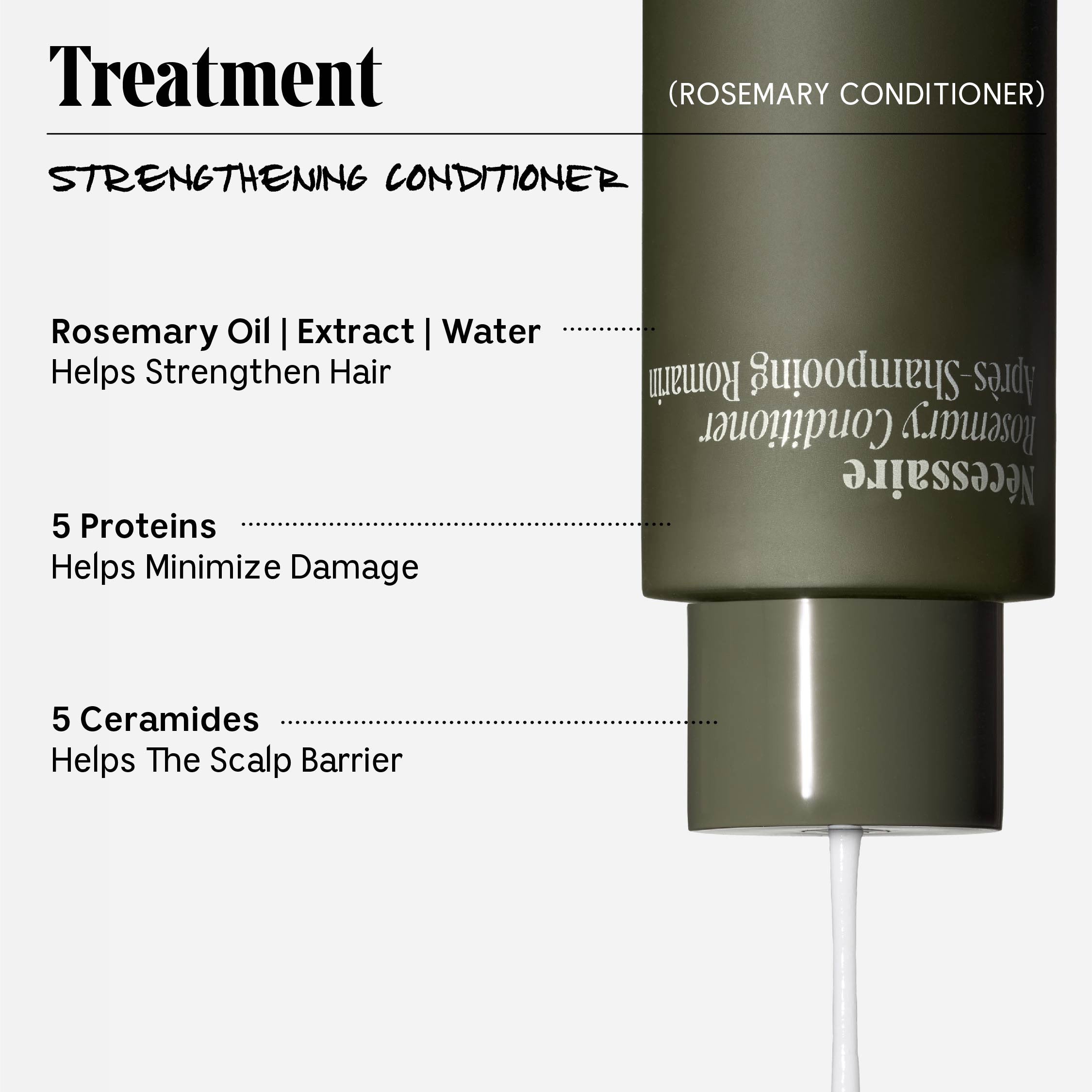 Best Rosemary Hair Conditioner for Dry & Damaged Hair - Natural & Organic Deep Conditioning Treatment for Shine & Growth - Perfect for Daily Use & Salon Results at Home