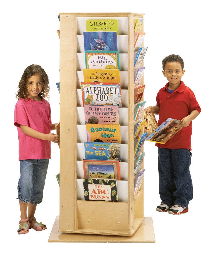 Jonit Craft Revolving Literacy Tower Large - Adjustable Learning Tower for Kids, Montessori Step Stool for Kitchen, Reading & Play - Perfect for Toddlers & Preschoolers