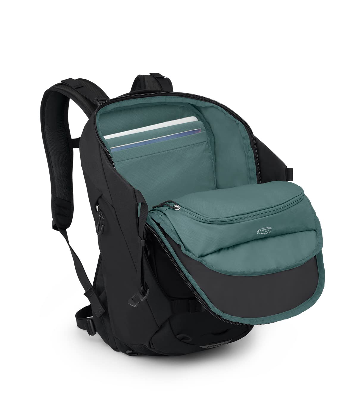 Osprey Metron 24L Commuter Laptop Backpack for Men & Women - Water-Resistant Travel & Work Backpack with Laptop Compartment - Perfect for Business, Office, College & Daily Commute (Black)