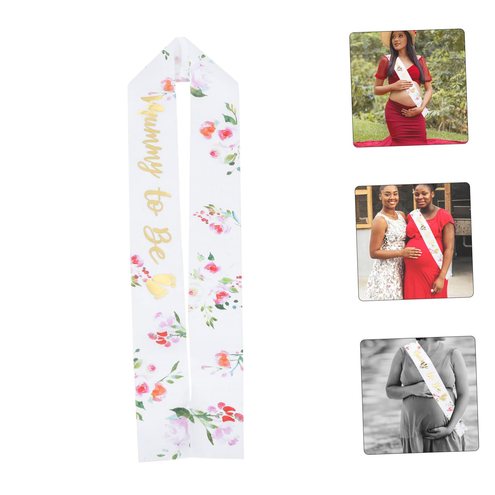 ULDIGI Baby Shower Sash for Mom - Decorative Satin Sash for Baby Shower Parties, Gender Reveals & Maternity Photos - Perfect Party Favor & Photo Prop