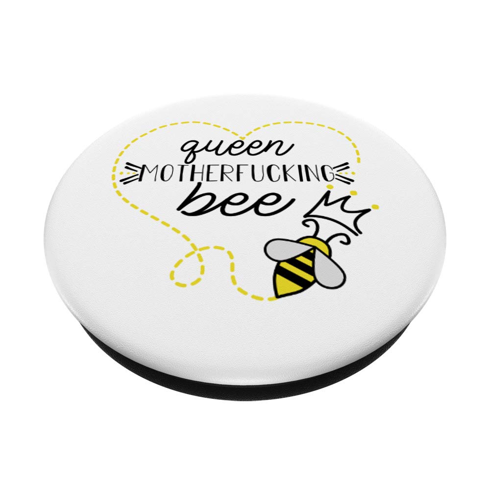 Queen Bee PopSockets PopGrip - Swappable Phone Grip for iPhone, Samsung & Tablets - Perfect for Selfies, Gaming & Everyday Use