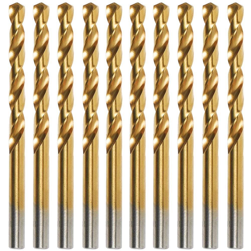 Premium 10PCS Titanium Drill Bit Set - 5/16