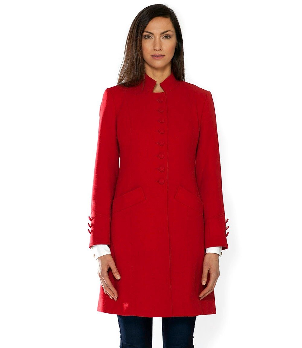 O'Shaughnessey Women's O'Connor Spectator Coat - Classic Wool Blend Winter Coat for Women, Elegant Dressy Outerwear for Office, Parties & Formal Events