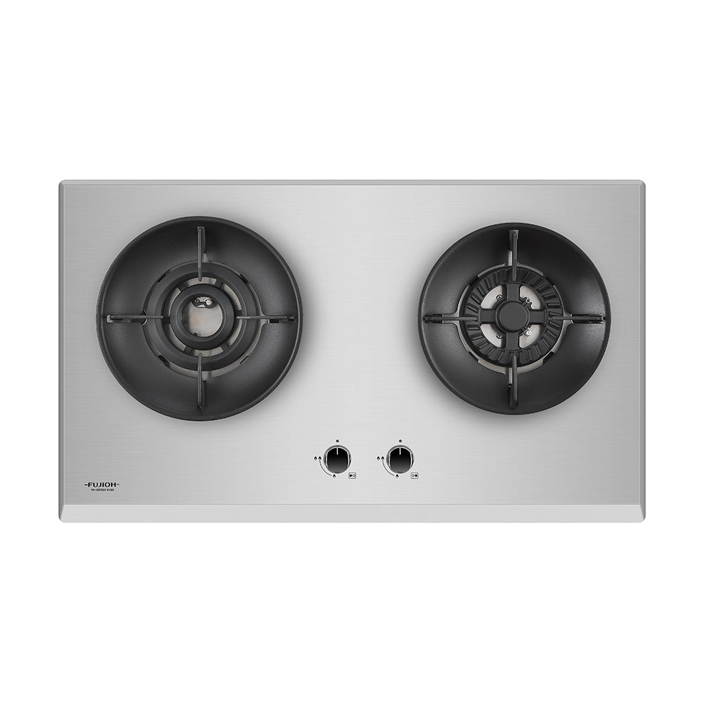 FH GS7020 SVSS TG 2 Burner Gas Stove with 1 Double Inner Flame Burner - Perfect for Home Kitchen Cooking, Camping & Outdoor BBQ