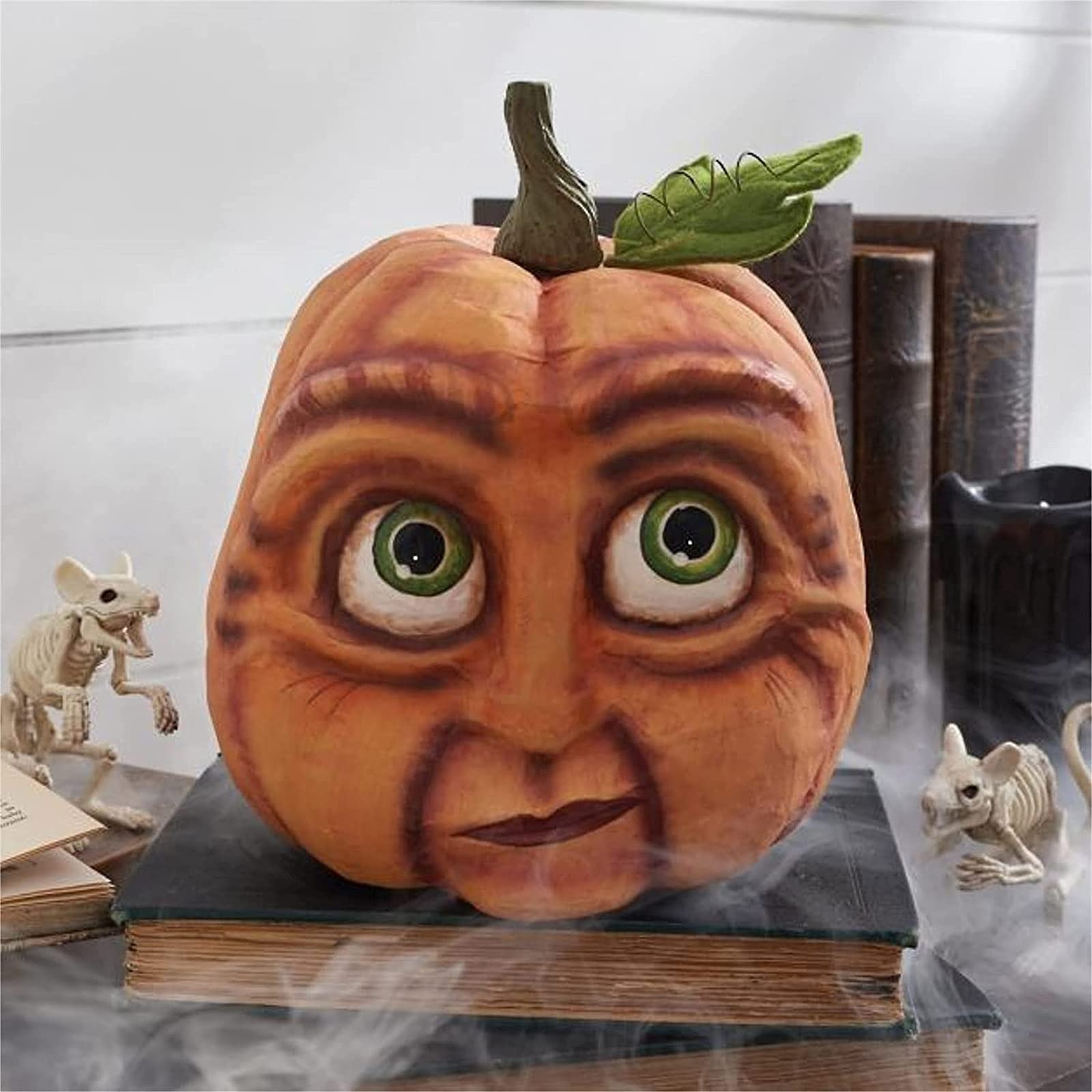 Funny Resin Pumpkin Decor for Fall, Halloween & Thanksgiving - Home Table Decoration