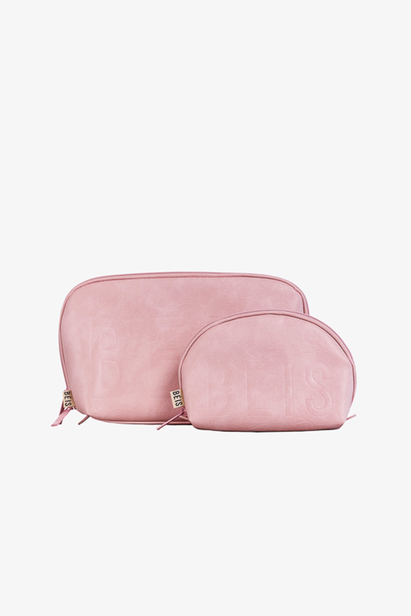 Premium Atlas Pink Cosmetic Pouch Set - Travel Makeup Organizer for Women | Waterproof & Durable Beauty Case for Toiletries, Brushes & Essentials