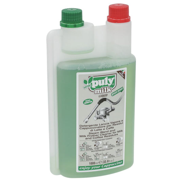 Puly Caff Verde Milk Cleaner - Eco-Friendly Coffee Machine Descaler for Espresso & Cappuccino Makers - Removes Limescale & Calcium Build-Up - Perfect for Home Baristas & Coffee Shops