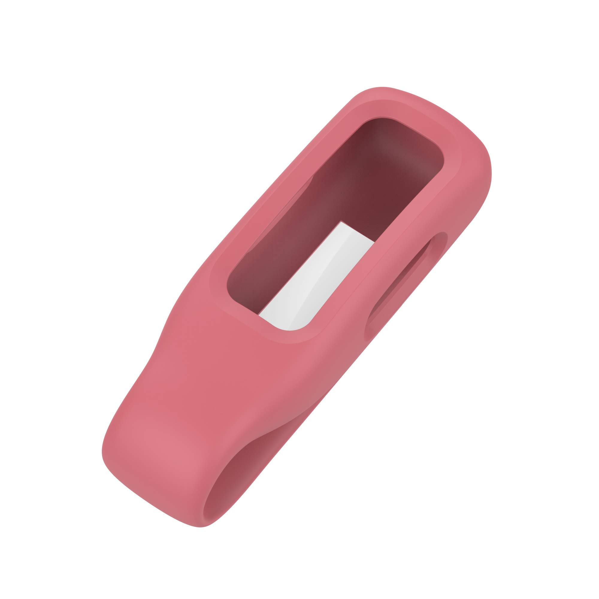 Fitbit Inspire 2 Clip - Steel Sheet Silicone Tracker Accessory (Red) for Workouts & Daily Use