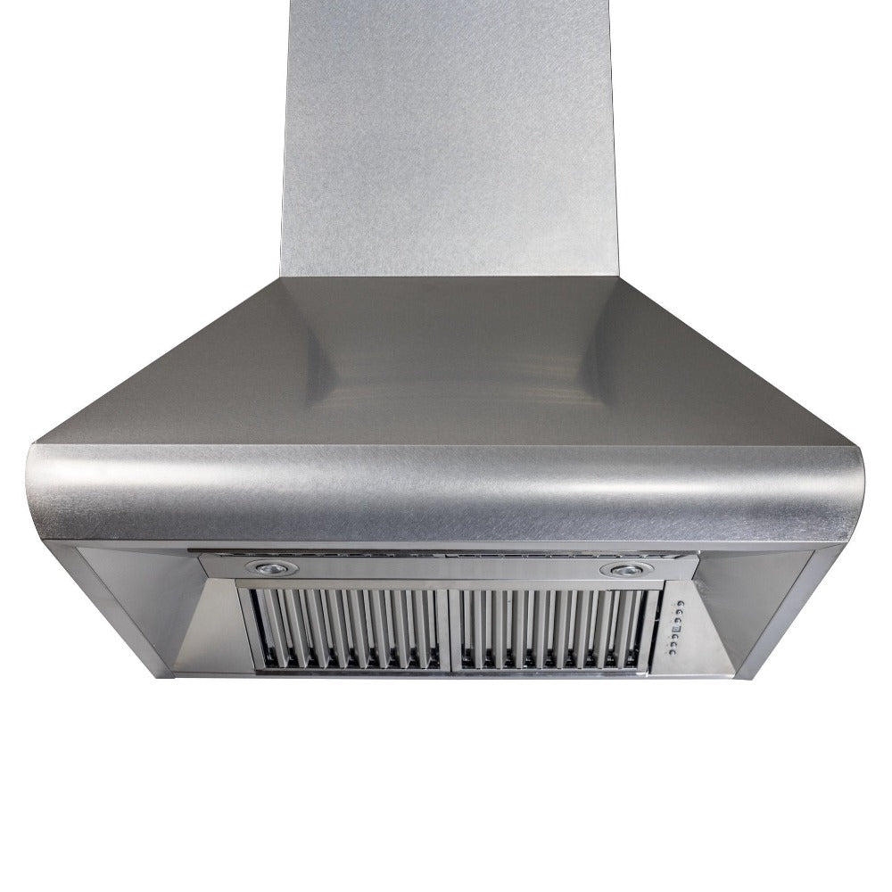 ZLINE 36 Inch Convertible Wall Mount Range Hood - Satin Stainless Steel (8687S 36) | Powerful Kitchen Ventilation for Gas & Electric Stoves | Perfect for Home Chefs & Modern Kitchens