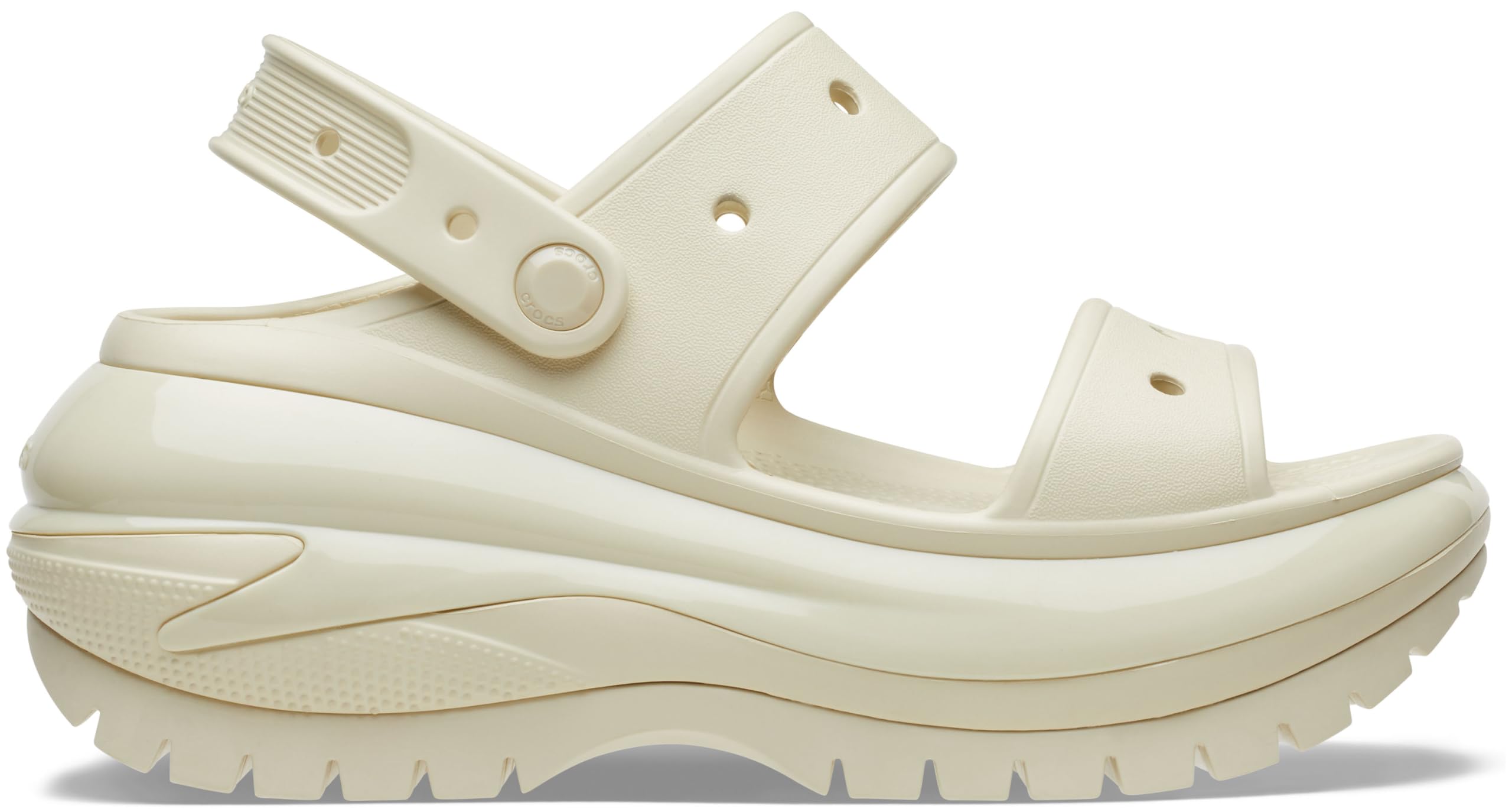 Crocs Unisex Classic Mega Crush Platform Sandals Wedge - Comfortable & Stylish Waterproof Shoes for Men & Women - Perfect for Beach, Pool, Travel & Outdoor Activities