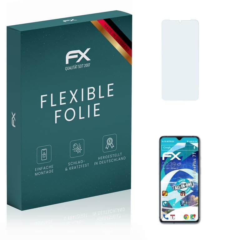 OnePlus 7T Screen Protector [3-Pack], Ultra Clear Flexible HD Film - Anti-Scratch & Bubble-Free Protection for OnePlus 7T - Perfect for Work, Travel & Everyday Use