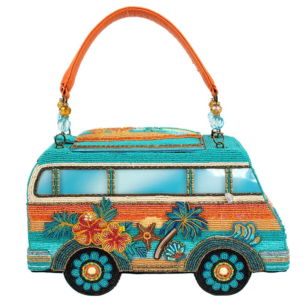 Mary Frances Catch a Wave Top Handle Handbag - Stylish Beach Tote for Women, Summer Vacation, Pool Party & Travel Accessories
