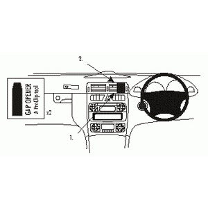ClicOn No Holes Center Dash Mount for Mercedes Benz C Class (2000-2006) W203 - Secure Phone Holder for C180 C200 C220 C230 C320 - Perfect for GPS Navigation & Hands-Free Driving