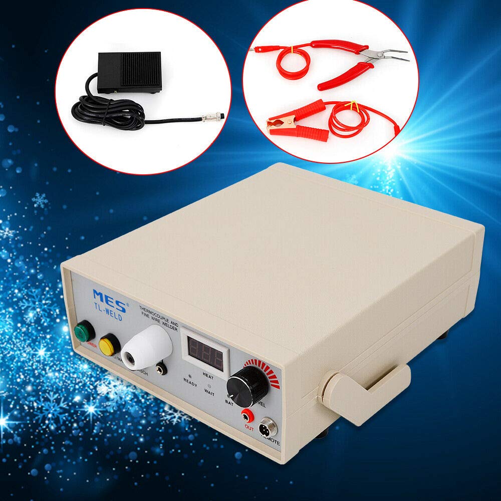 Professional TL-WELD Thermocouple Welding Machine 90-260V - Desktop Manual Pulse Spot Welder for Metal & Magnetic Materials - Perfect for Jewelry Making, Electronics Repair & Industrial Applications