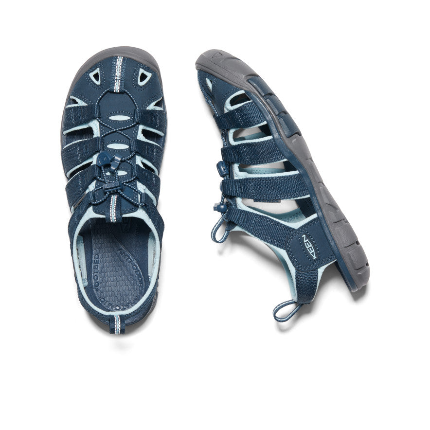 Women's Clearwater CNX Comfortable Water Sandals - Navy/Blue Glow | Lightweight & Quick-Drying for Beach, Pool, and Outdoor Activities