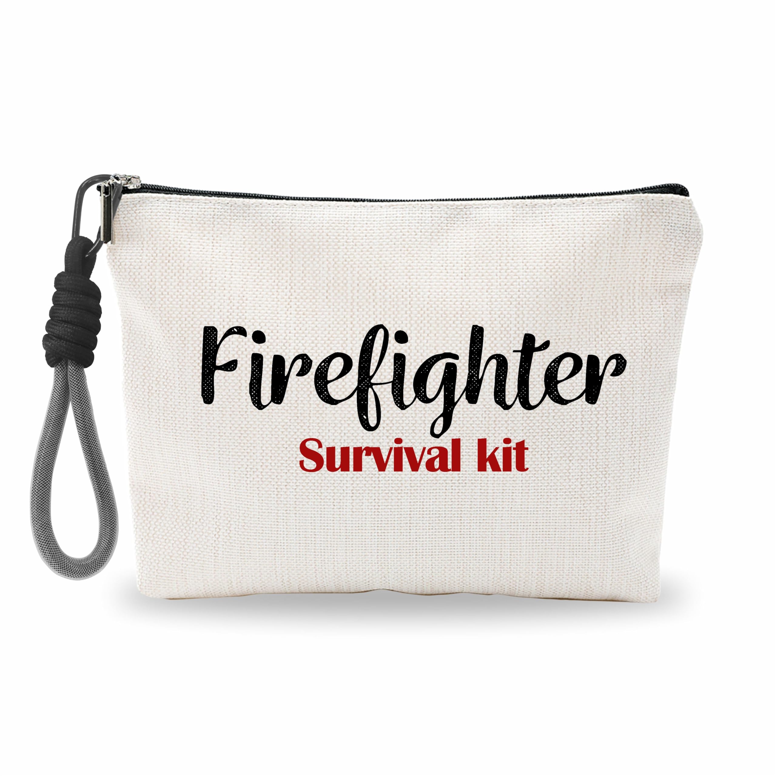 Fireproof Makeup Bag for Women - Zippered Cosmetic Organizer for Firefighters & Travel