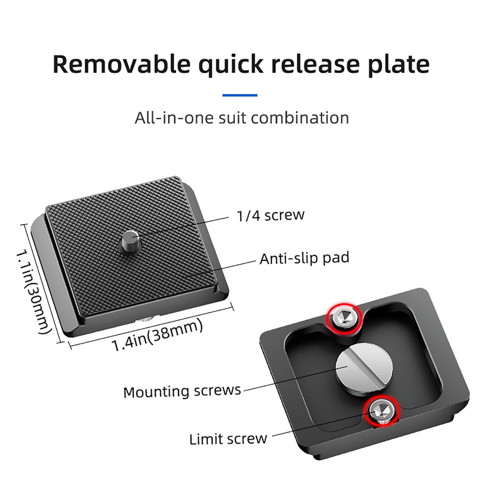 KA18 Mini Panoramic Reverse Ball Head - Aluminum Alloy Gimbal Mount for DSLR & Action Cameras | Portable Camera Stabilizer for Vlogging, Travel & Sports Filming