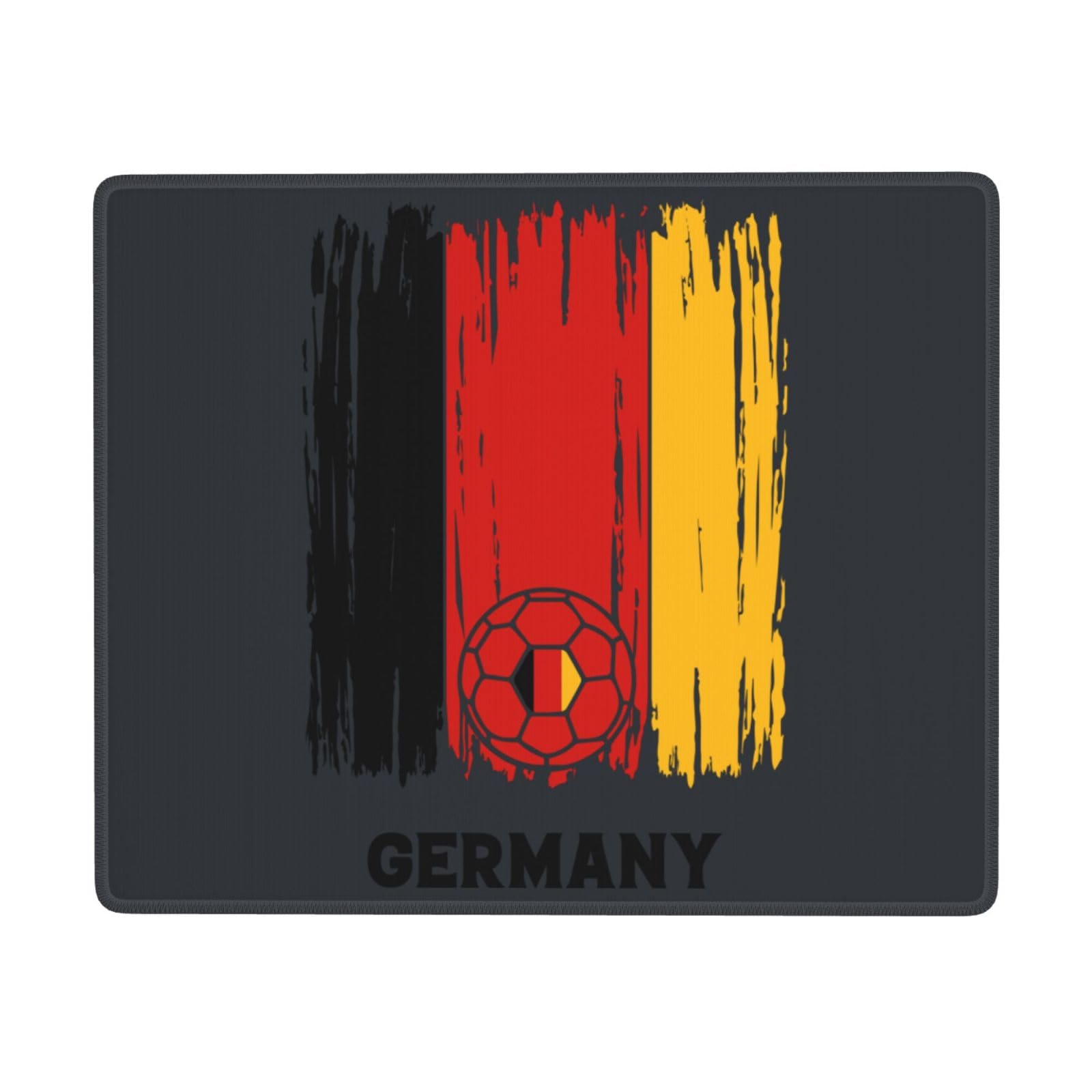 SIYTUAU Germany Football Flag Mouse Pad - Waterproof, Non-Slip Rubber Gaming Mouse Pad (7x9 inches) for Laptop & Office Use - Perfect for Soccer Fans, PC Gamers & Workstations