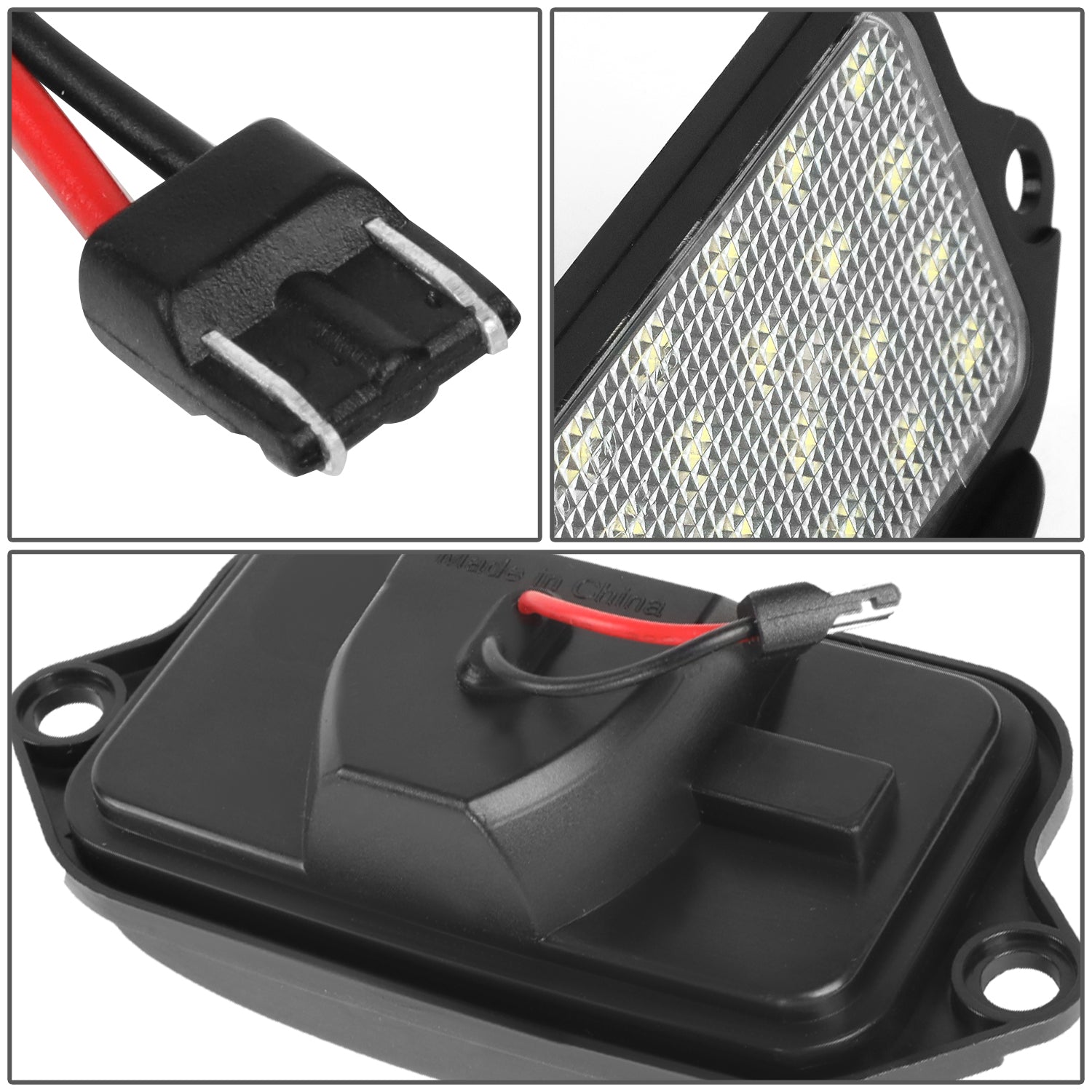 05-09 Ford Mustang White LED License Plate Lights - Bright Replacement Bulbs for Night Visibility & Custom Look - Perfect for Car Shows, Night Driving & Vehicle Upgrades