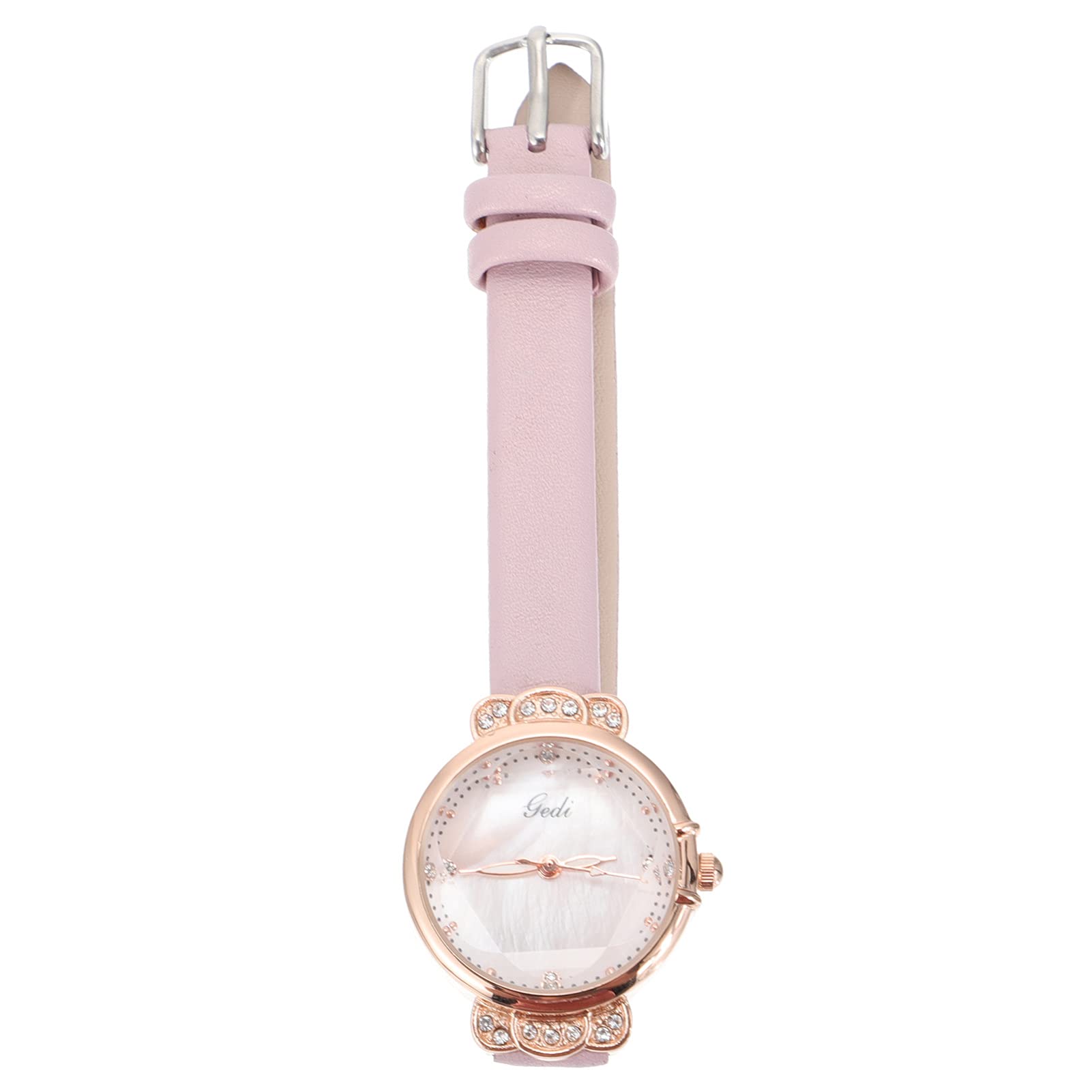 Amosfun Women's Rhinestone Quartz Watch - Elegant PU Leather Strap Fashion Watch for Women, Teens & Girls - Perfect Gift for Students, Ladies (Black) | Ideal for Daily Wear, Office, Parties & Special Occasions
