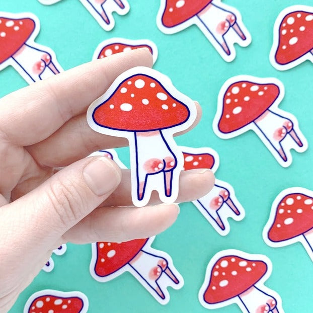 Booty Mush Vinyl Sticker - Waterproof & Durable Decal for Laptops, Cars, Tumblers - Fun Stickers for Skateboards, Notebooks & DIY Crafts