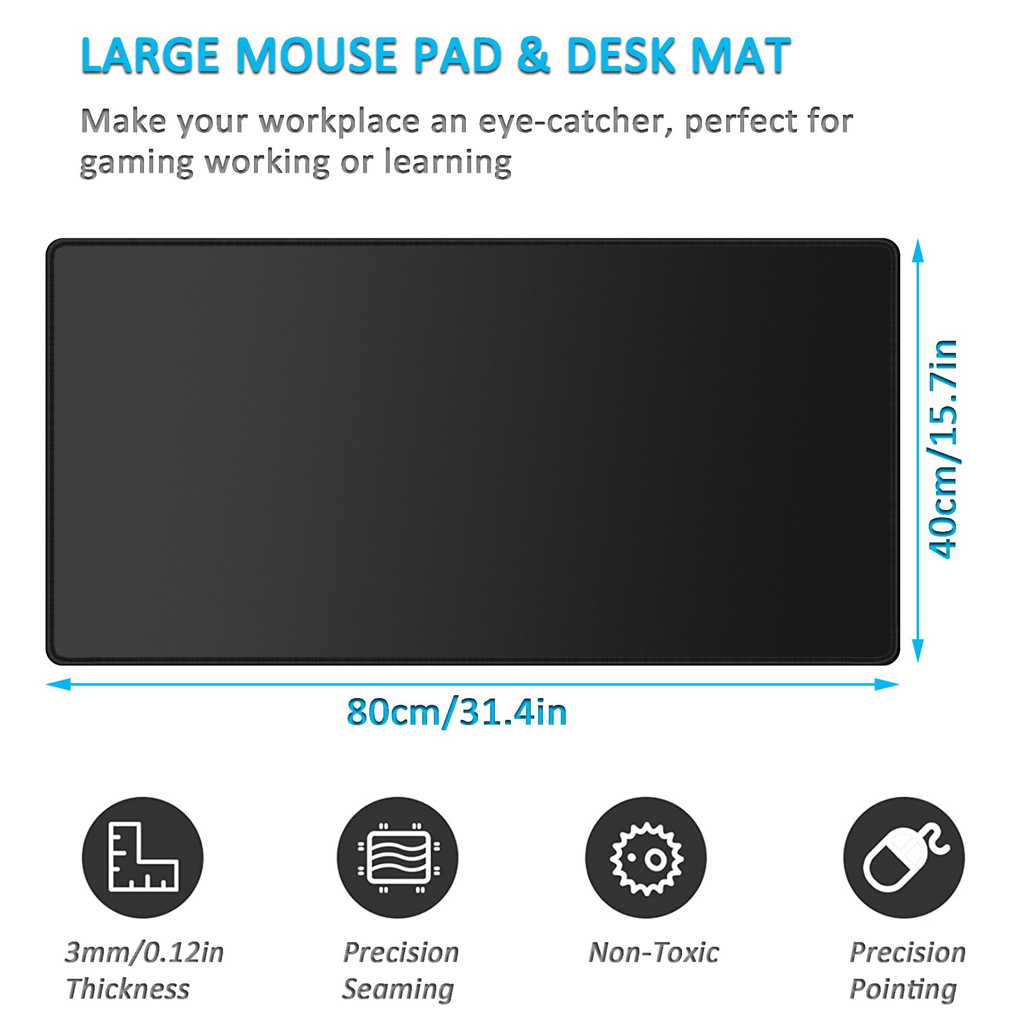 XXL Gaming Mouse Pad & Keyboard Mat - 31.5