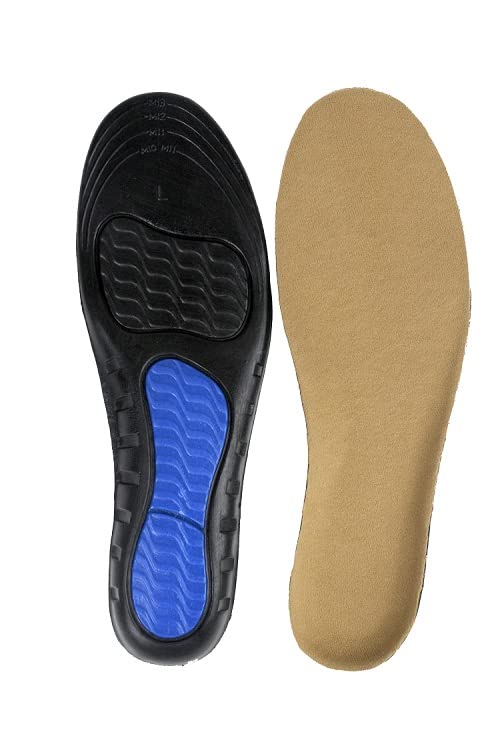 Premium WORK Insoles for Men & Women - Large Size (Men 10-14, Women 11+) | Made in USA | All-Day Comfort for Standing, Running & Work Boots