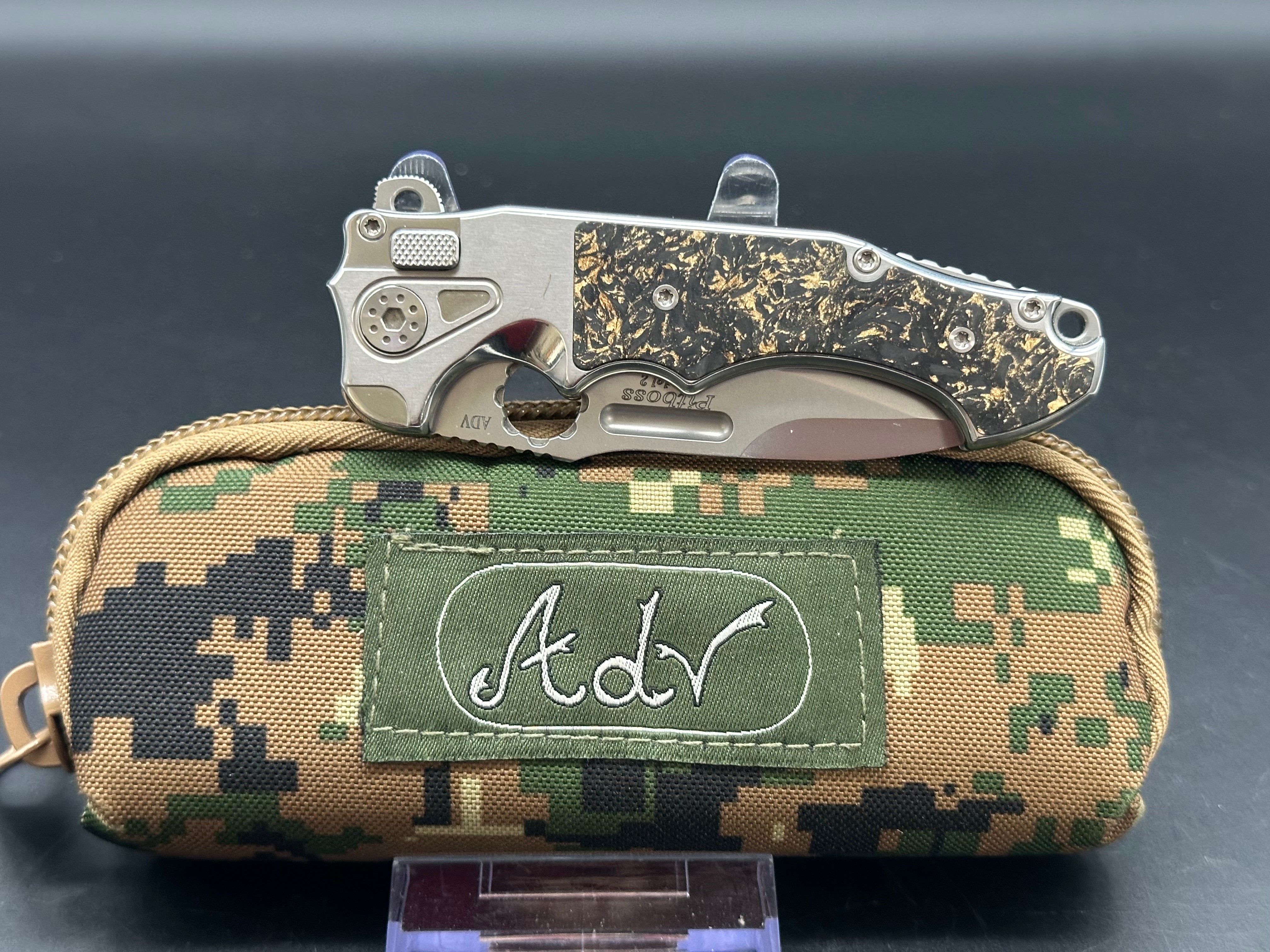 ADV Mini Pit Boss Model 2 Tactical Folding Knife - EDC Pocket Knife for Outdoor, Camping & Everyday Carry | Durable Stainless Steel Blade with G10 Handle