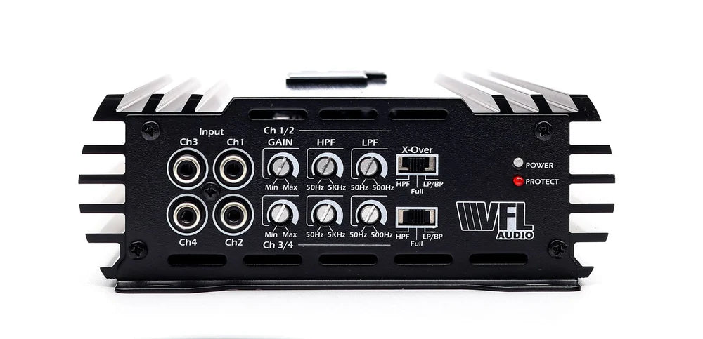 VFL Hybrid 150.4 Car Audio Amplifier - 4 Channel High Power Amp for Car Stereo System, Home Theater & Marine Use