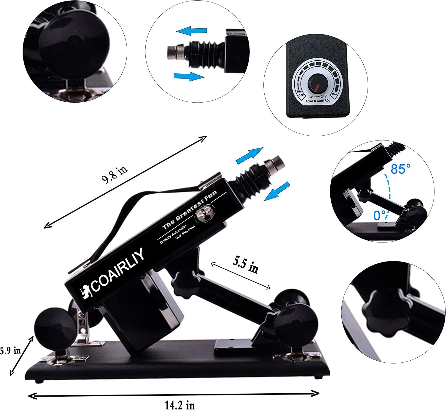 Premium Automatic Thrusting Sex Machine for Women - Powerful Love Machine with Adjustable Big Dildo Attachment | Adult Sex Toy for Solo Play & Couples Use