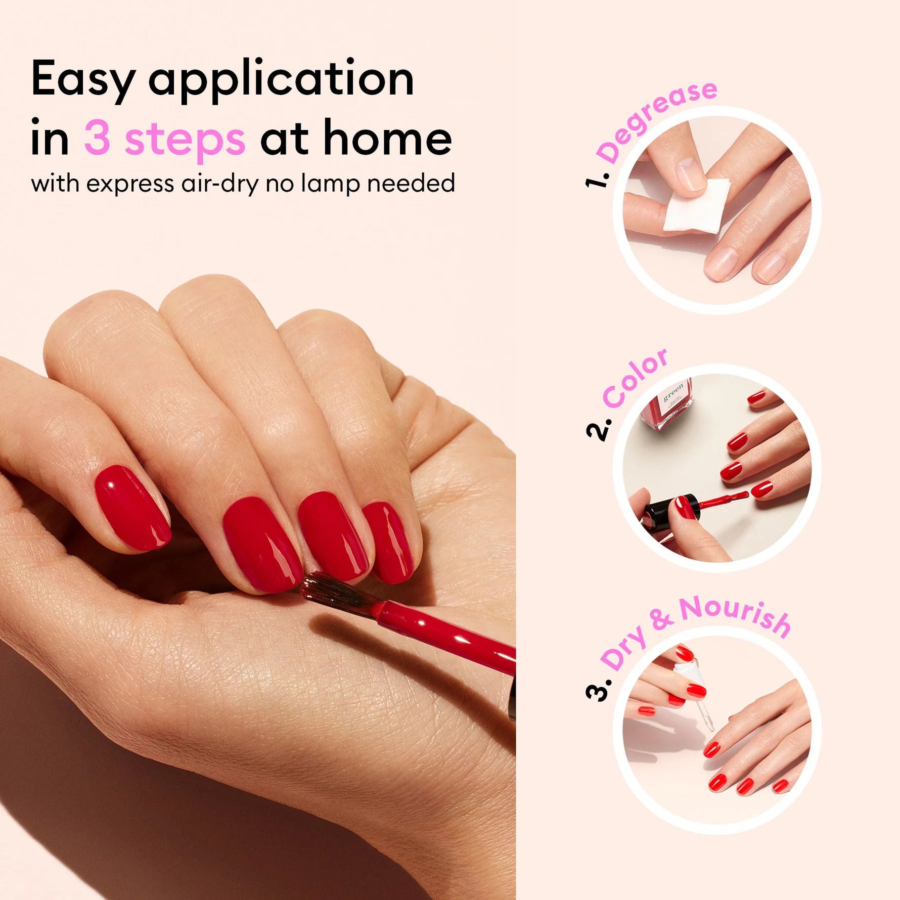Organic Green Nail Polish - Vegan, Non-Toxic & Cruelty-Free - Perfect for Manicures, Pedicures & At-Home Nail Care