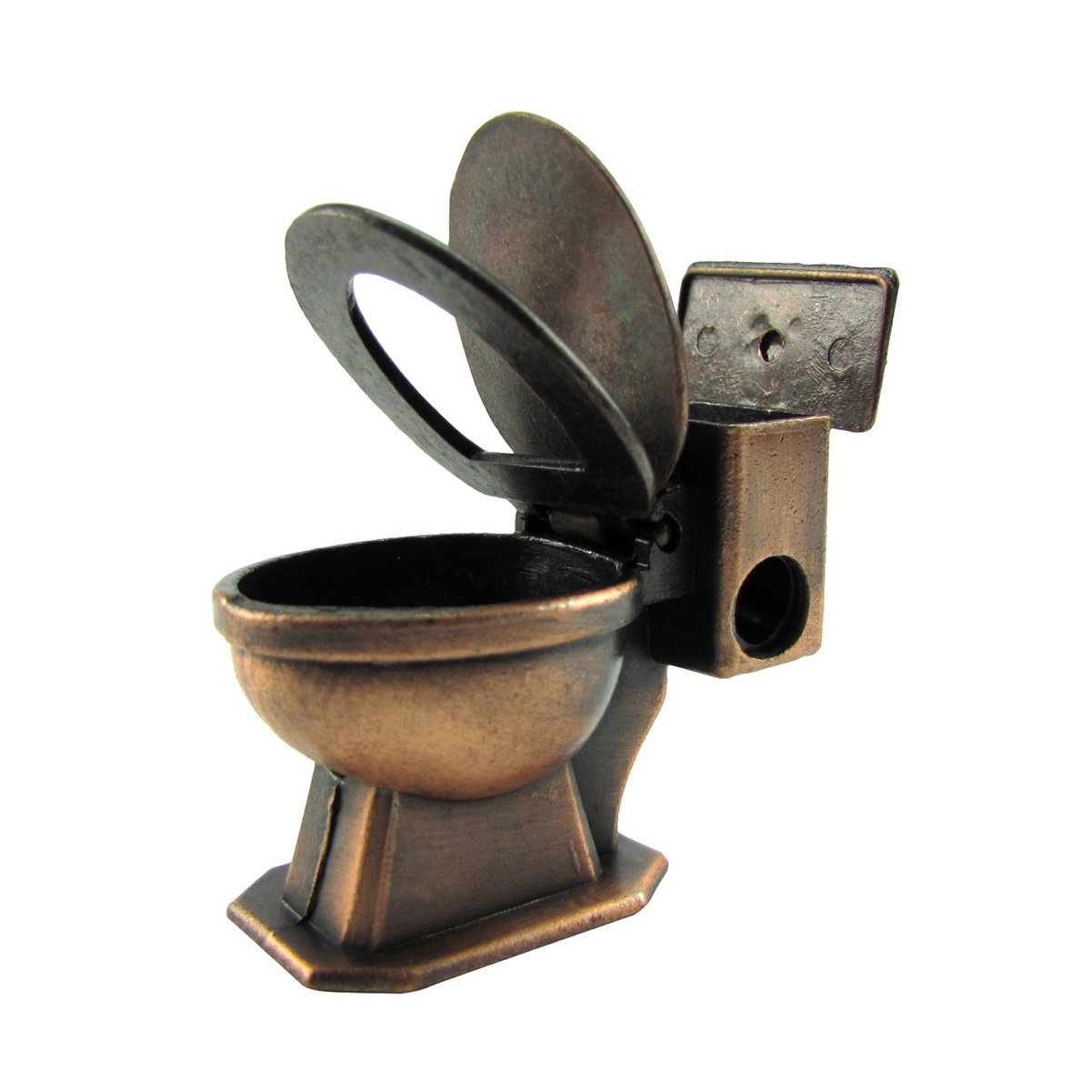 Mini Toilet Pencil Sharpener - Fun Die-Cast Novelty for School & Office