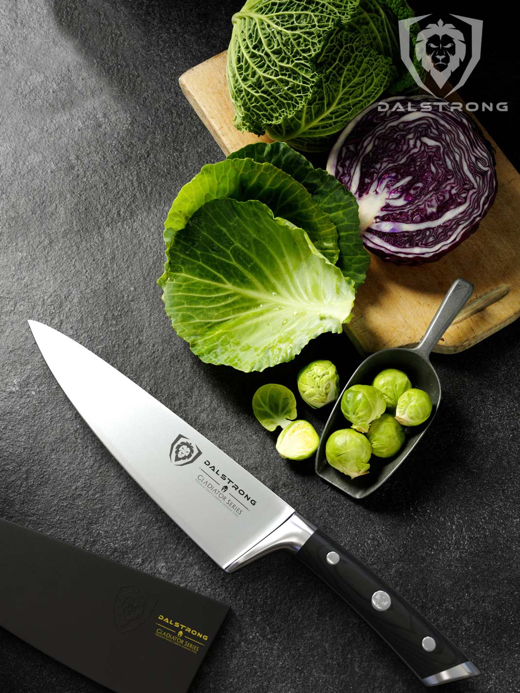 Premium 8-Inch Chef's Knife - Gladiator Series Professional Kitchen Knife with NSF Certification | Dalstrong © | Perfect for Slicing, Dicing & Chopping Vegetables, Meat & Herbs