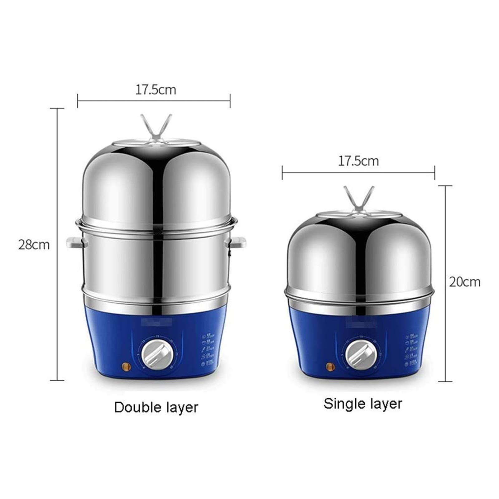 Electric Egg Boiler - 9 Egg Capacity with Measuring Cup | Soft, Medium & Hard Boiled Eggs | Automatic Shut Off | Perfect for Breakfast Meal Prep & Healthy Cooking