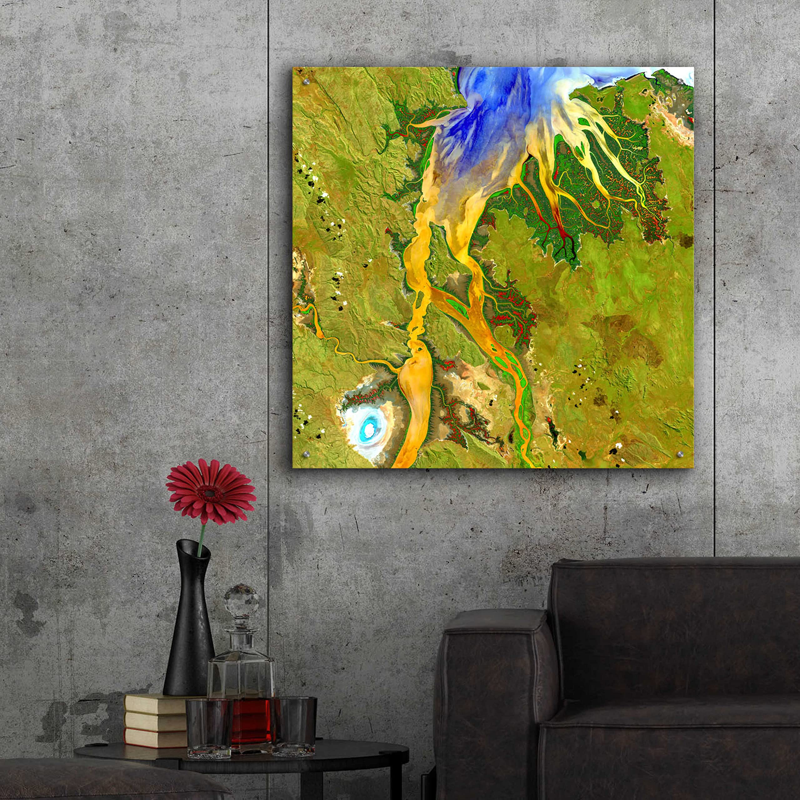 Epic Art 'Earth as Art: Nature's Patterns' - 36x36 Inch Acrylic Glass Wall Decor | Modern Home & Office Wall Art | Perfect for Living Room, Bedroom or Office Decor