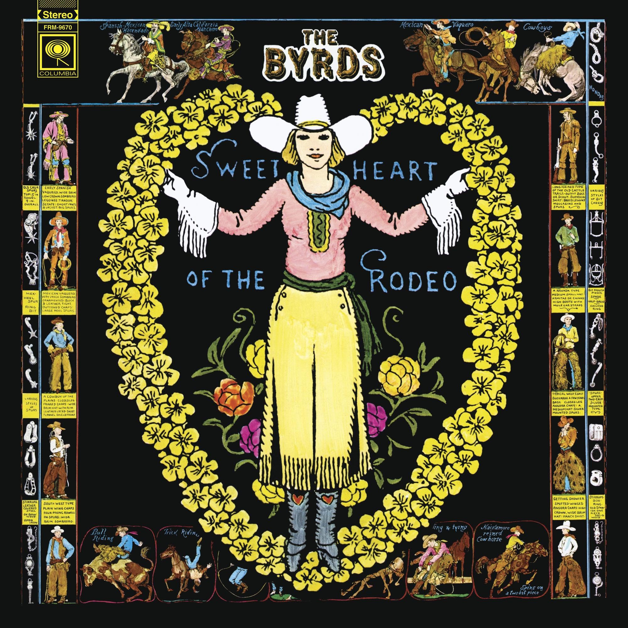 Sweetheart Of The Rodeo Translucent Blue & Green Swirl Vinyl Record - Limited Edition Collector's Item for Music Enthusiasts & Vintage Decor
