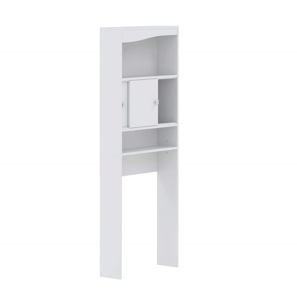 White Bathroom Cabinet with Mirror - Wall Mounted Storage Organizer for Bathroom, Vanity, and Makeup Essentials | Perfect for Small Spaces, Apartments, and Modern Home Decor
