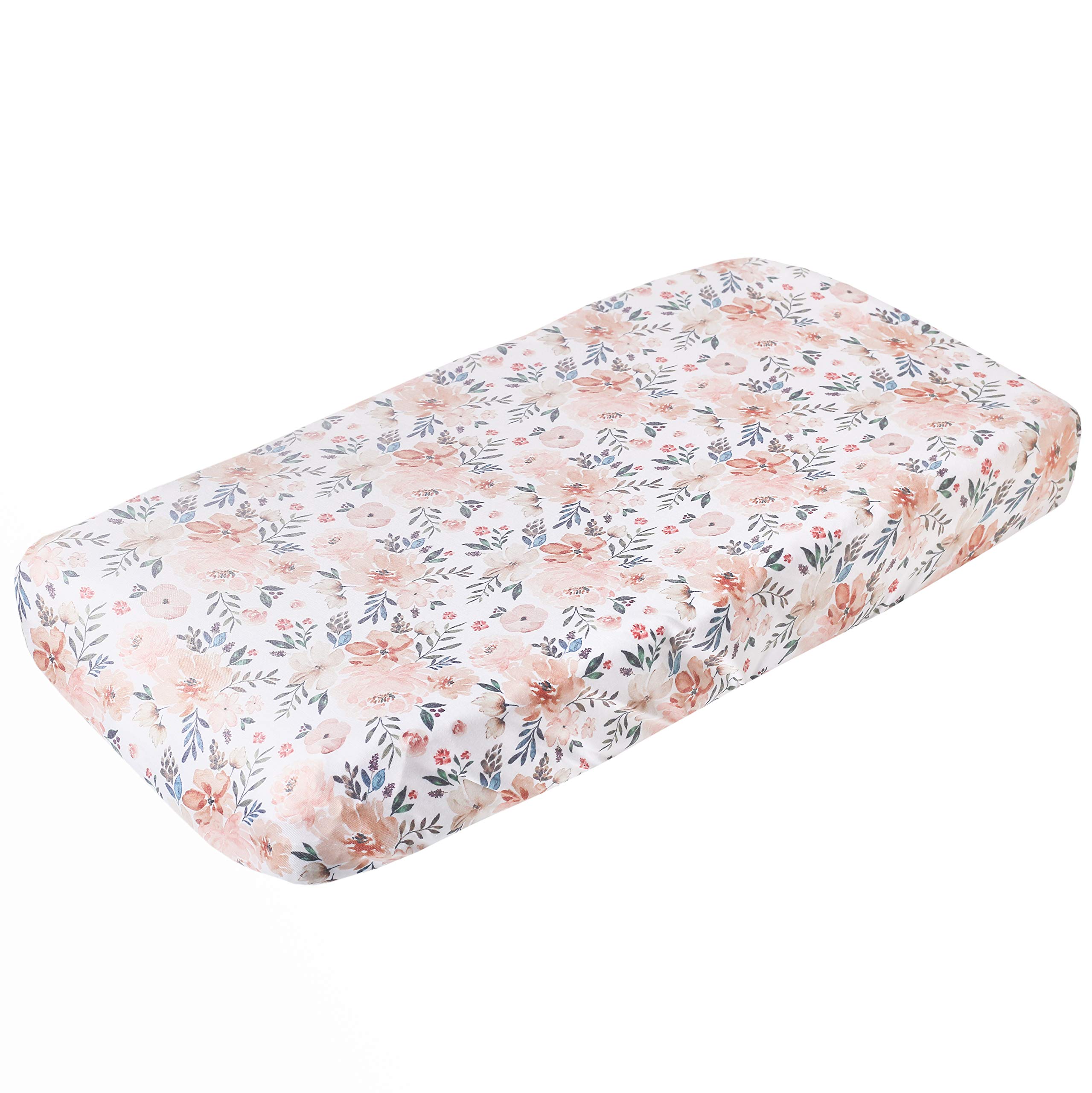 Premium Knit Diaper Changing Pad Cover - Soft & Absorbent Baby Changing Mat Cover - Autumn Pattern by Copper Pearl - Perfect for Nursery, Daycare & On-the-Go Diaper Changes