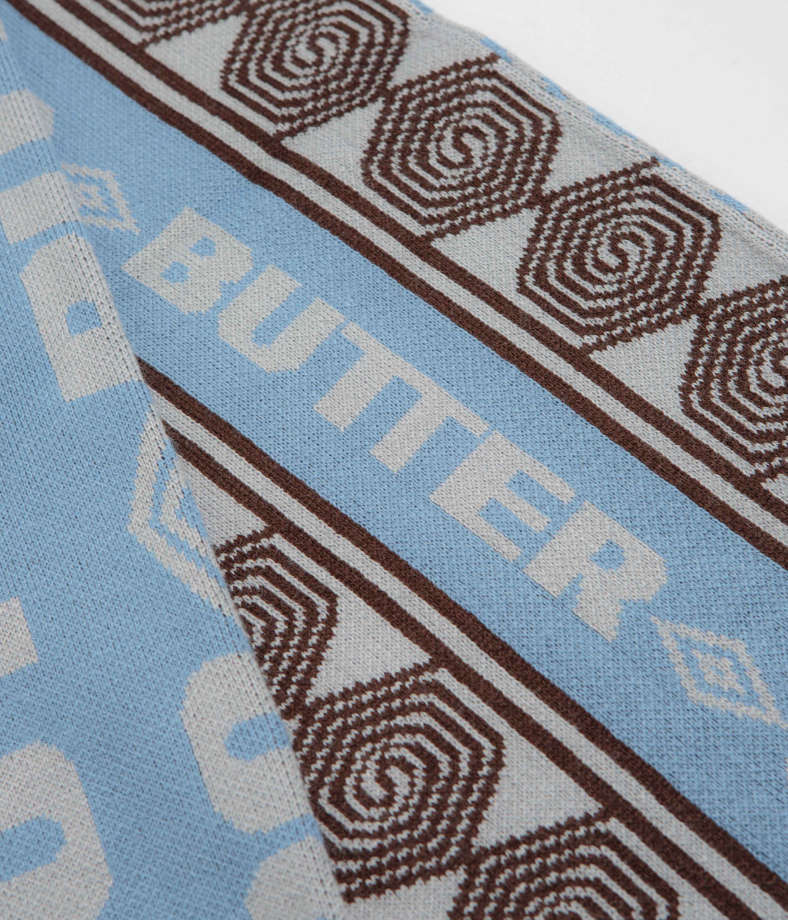 Butter Goods x Umbro Vert Scarf Sky Brown - Stylish Football Scarf for Soccer Fans & Outdoor Enthusiasts - Perfect for Games, Tailgating & Cold Weather