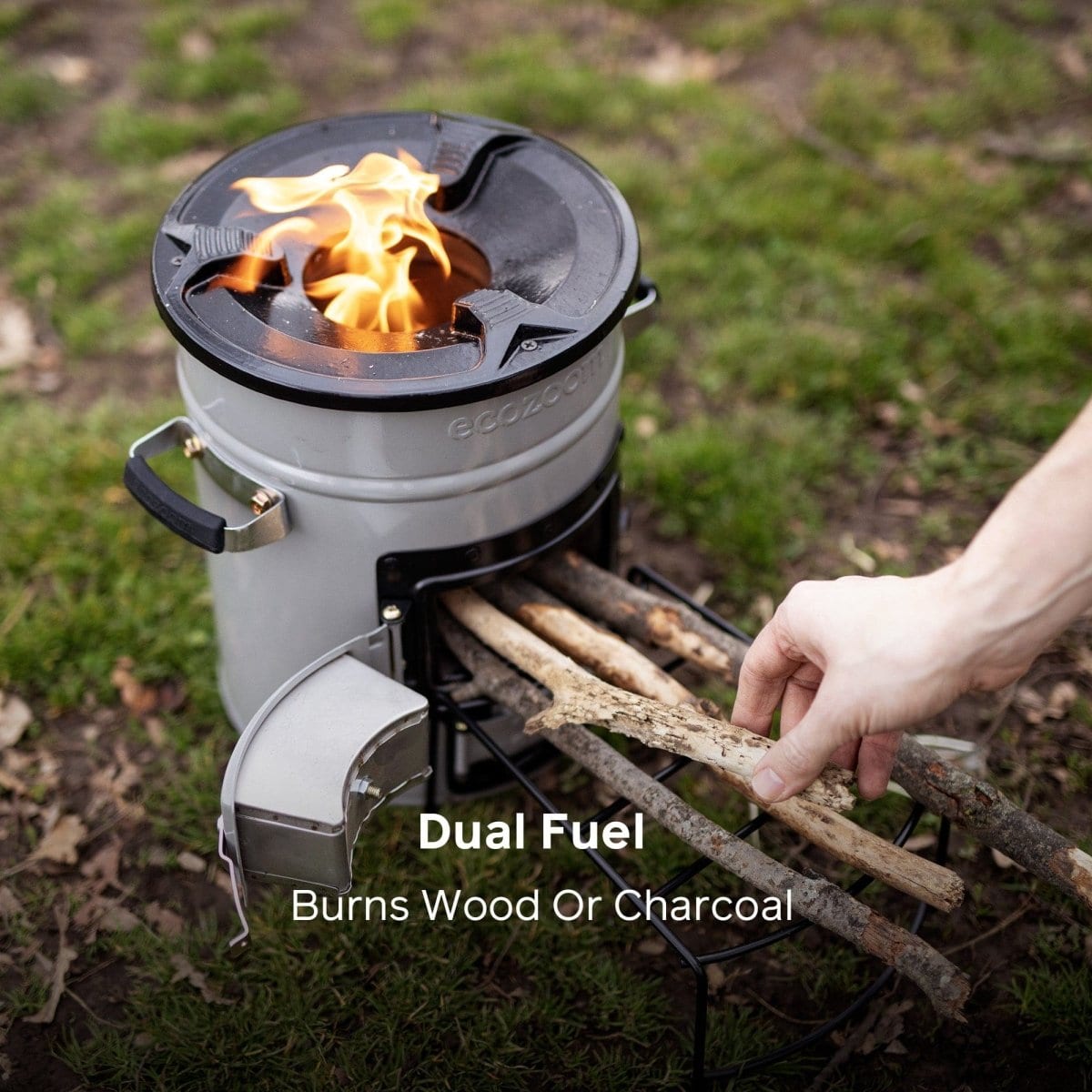 EcoZoom Versa - Portable Camping Stove with Adjustable Flame for Outdoor Cooking, Hiking & Emergency Preparedness | Compact & Efficient Backpacking Stove for Campers & Survivalists