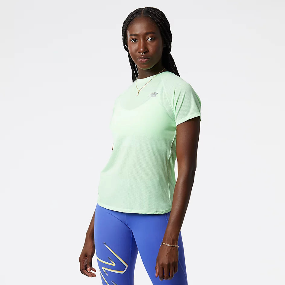 New Balance Women's Impact Short Sleeve T-Shirt - Lightweight Running & Workout Top for Gym, Yoga & Casual Wear