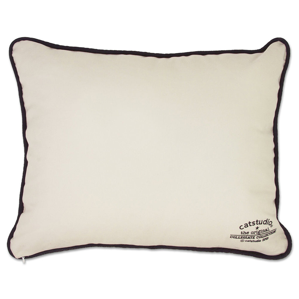 Arizona State University Collegiate Hand Embroidered Throw Pillow - Perfect for Dorm Decor, Home Office & Sun Devil Fan Gifts